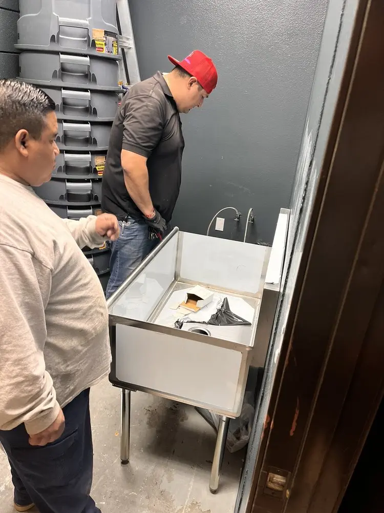 Commercial plumbing and sink installation in Lyonsville